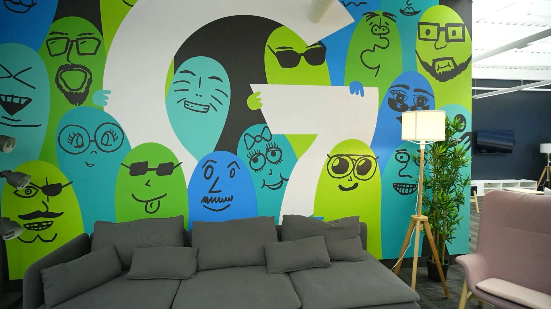 a Picture showing a creative corner of Giant Creative office